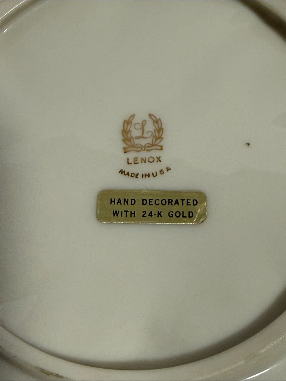 Vintage Lenox 24K Gold Trim 6-Well Oyster Plate 10